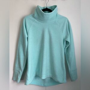 DSG Aqua Polyester Turtleneck Top Size Small